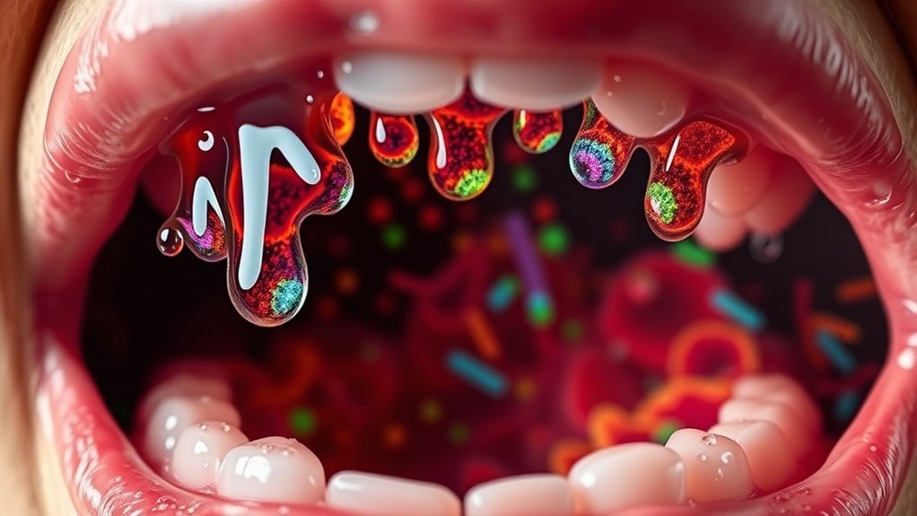 saliva enzymes oral defense