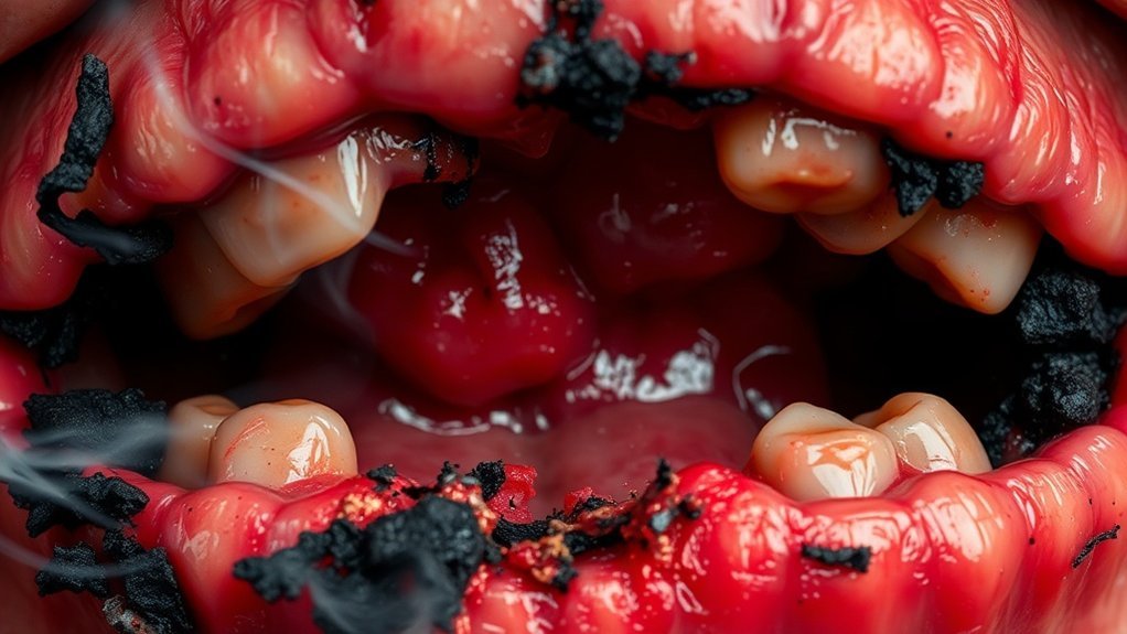 smoking worsens gum health