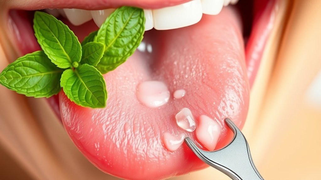 tongue scraping combats bad breath